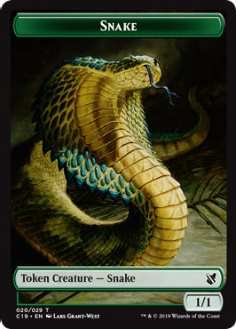 Plant Token (17) // Snake Token (20) [Commander 2019 Tokens] [Non-Foil]