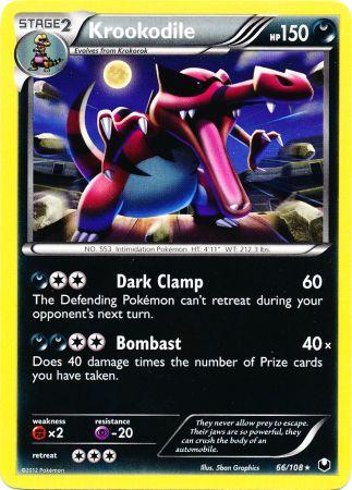 Krookodile - 66/108 - Promotional - Cosmos Holo Plasma Blast Blisters Exclusive [Holo]