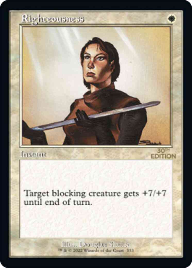 Righteousness [333] [Retro Frame] [30th Anniversary Edition] [Non-Foil]