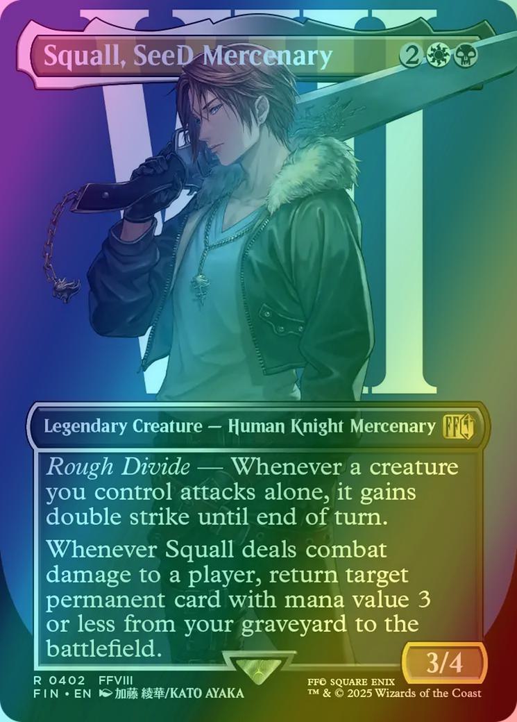 Squall, SeeD Mercenary [402] [Borderless] [Character] [FINAL FANTASY] [Foil]