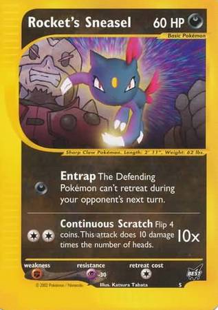 Rocket's Sneasel - 5/9 - Best of Game Promo [Non-Holo]