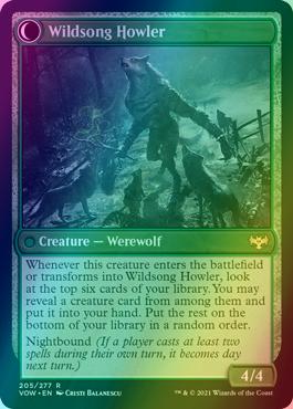 Howlpack Piper // Wildsong Howler [205] [Innistrad: Crimson Vow] [Foil]