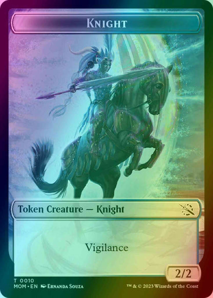 Knight Token (10) // Soldier Token (02) [March of the Machine: Tokens] [Foil]