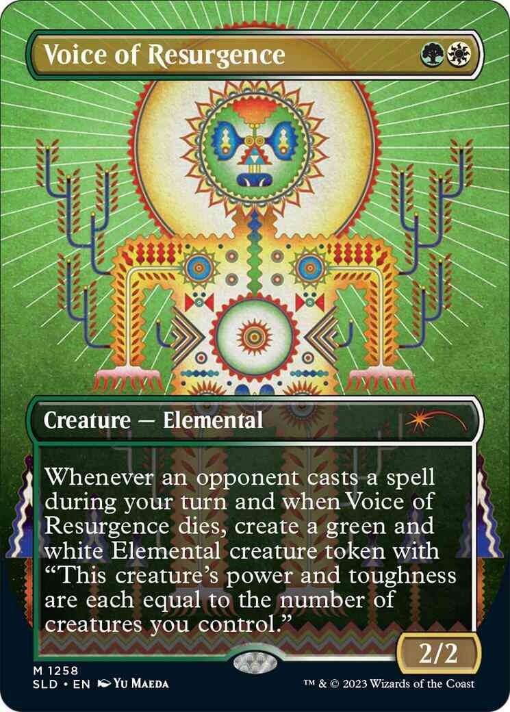 Voice of Resurgence [1258] [Borderless] [Stars Gaze Back] [Secret Lair Drop] [Non-Foil]