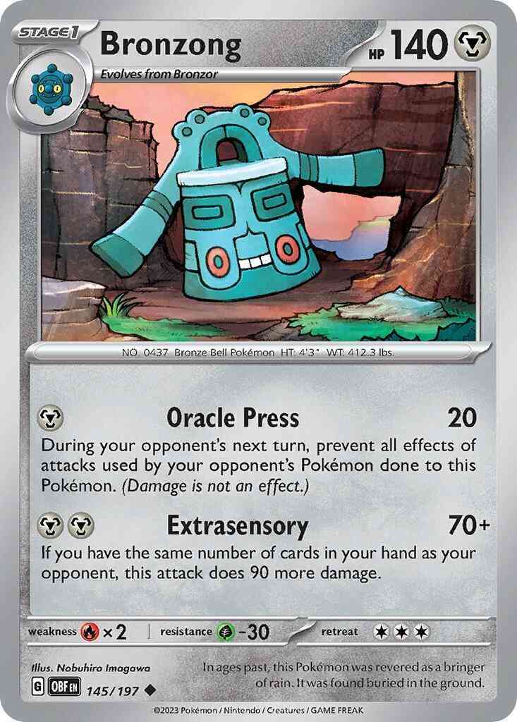Bronzong - 145/197 - Uncommon [sv03-145] [Non-Holo]
