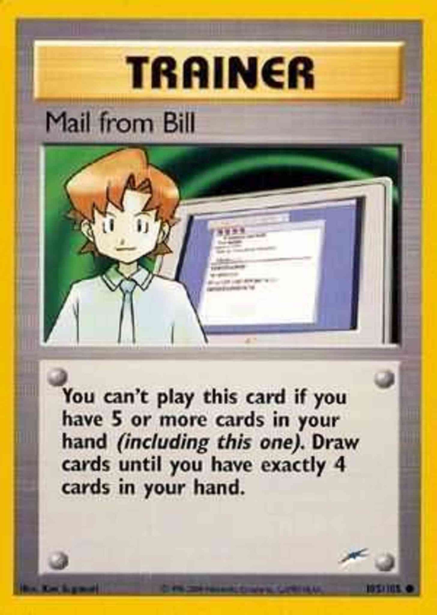 Mail from Bill - 105/105 - Common - Unlimited [neo4U-105] [Non-Holo]