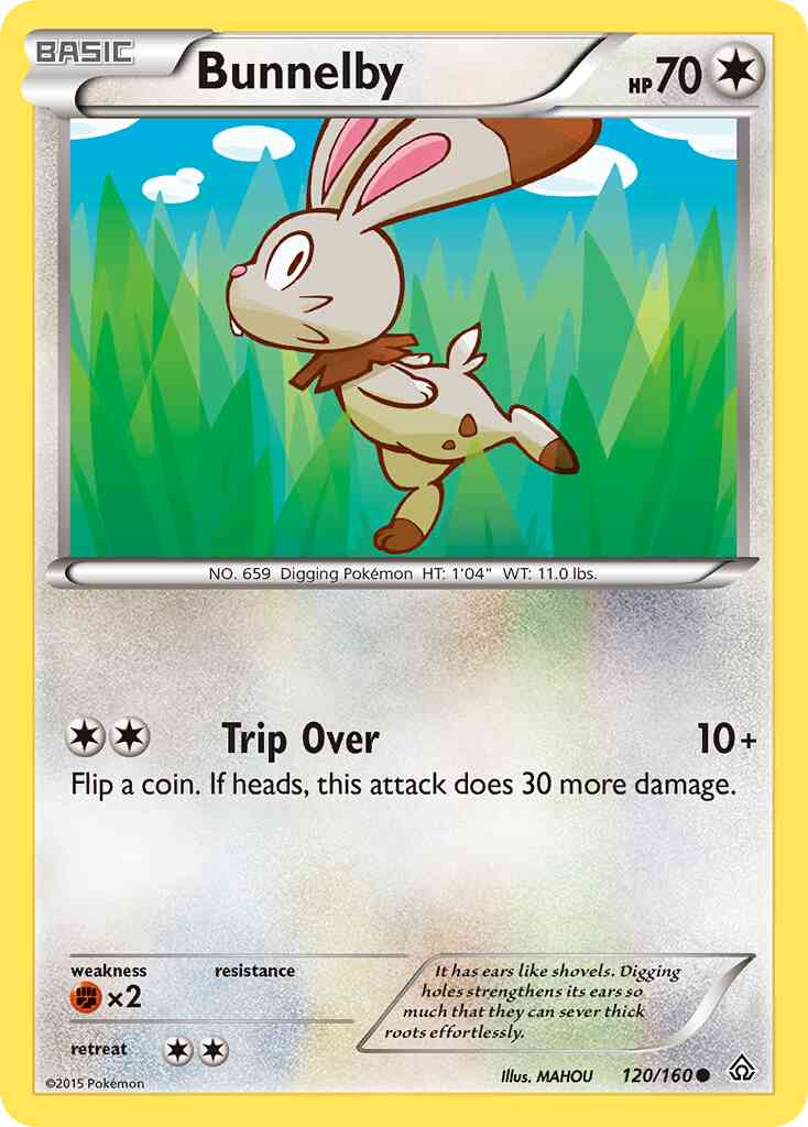 Bunnelby - 120/160 - Common [xy5-120] [Non-Holo]