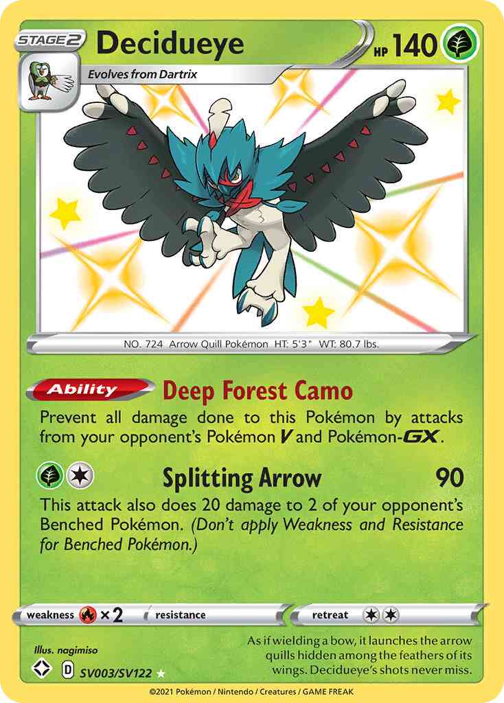 Decidueye - SV003/SV122 - Rare Shiny [swsh45sv-SV003] [Holo]