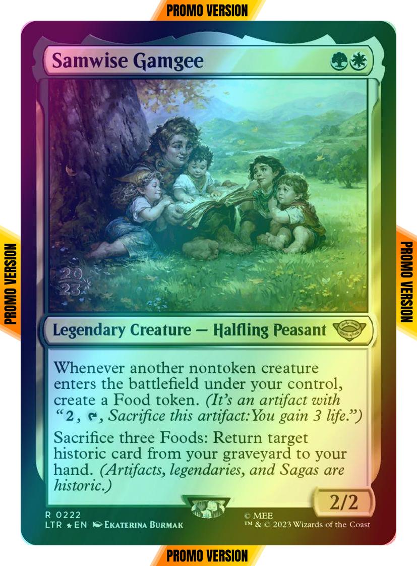 Samwise Gamgee [222s] [Prerelease] [The Lord of the Rings: Tales of Middle-earth: Promos] [Foil]