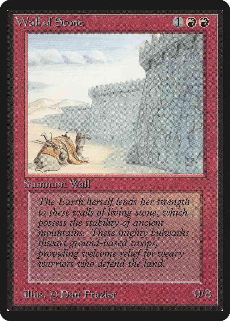 Wall of Stone [183] [Limited Edition Beta] [Non-Foil]