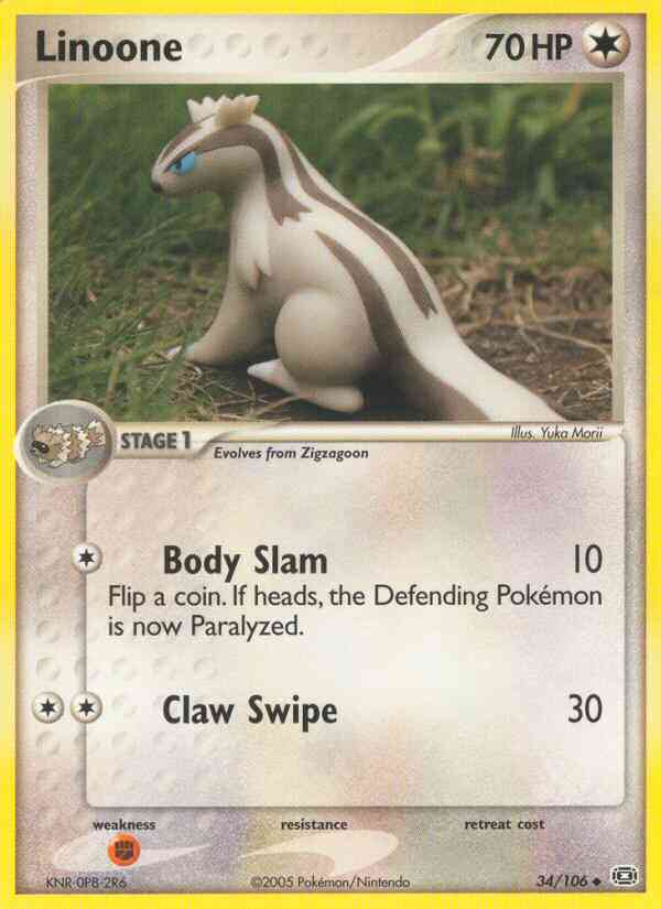 Linoone - 34/106 - Uncommon [ex9-34] [Reverse Holo]
