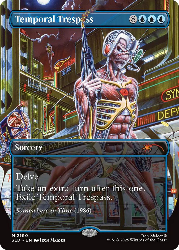 Temporal Trespass [2190] [Borderless] [Iron Maiden: Album Art] [Secret Lair Drop] [Non-Foil]