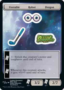 Unstable Robot Dragon [47] [Unfinity Sticker Sheets] [Non-Foil]