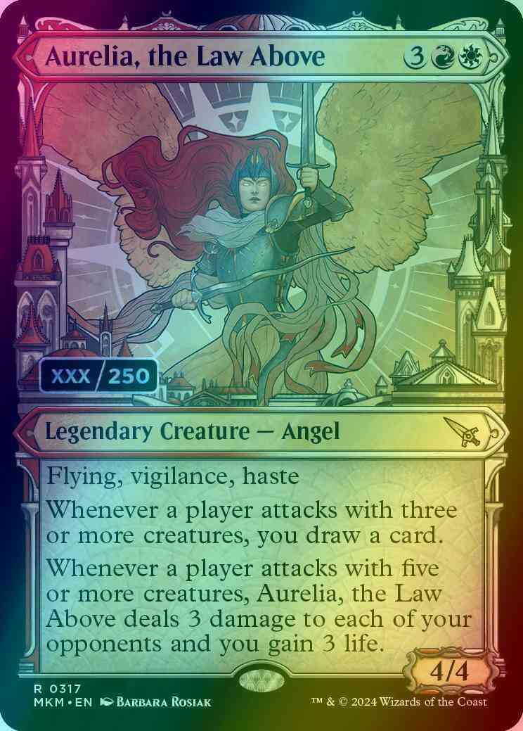 Aurelia, the Law Above - Serial Numbered [317z] [Ravnica City Showcase] [Murders at Karlov Manor] [Foil]