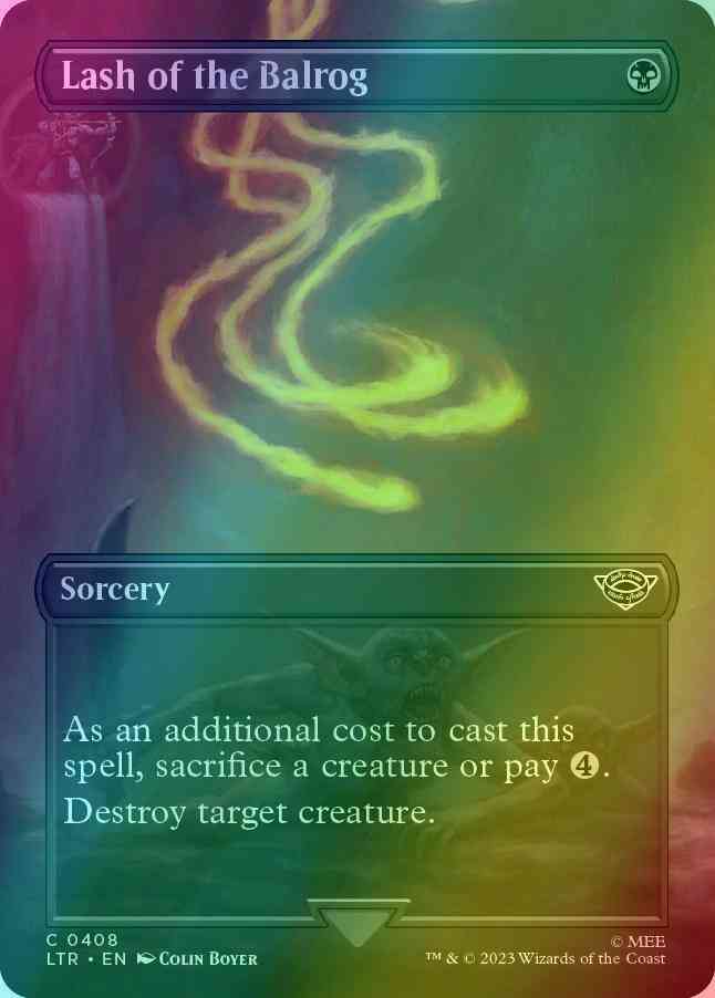 Lash of the Balrog [408] [Borderless] [The Lord of the Rings: Tales of Middle-earth] [Foil]