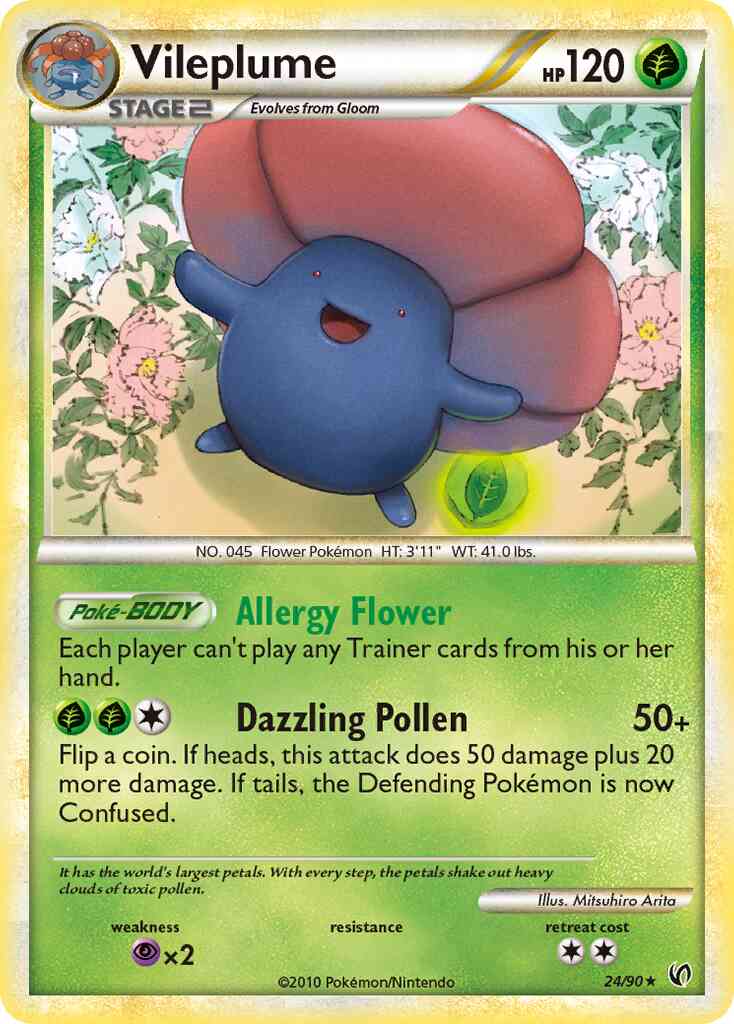 Vileplume - 24/90 - Rare [hgss3-24] [Non-Holo]