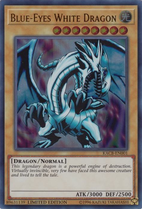 Blue-Eyes White Dragon - KACB-EN001 - Ultra Rare - Limited