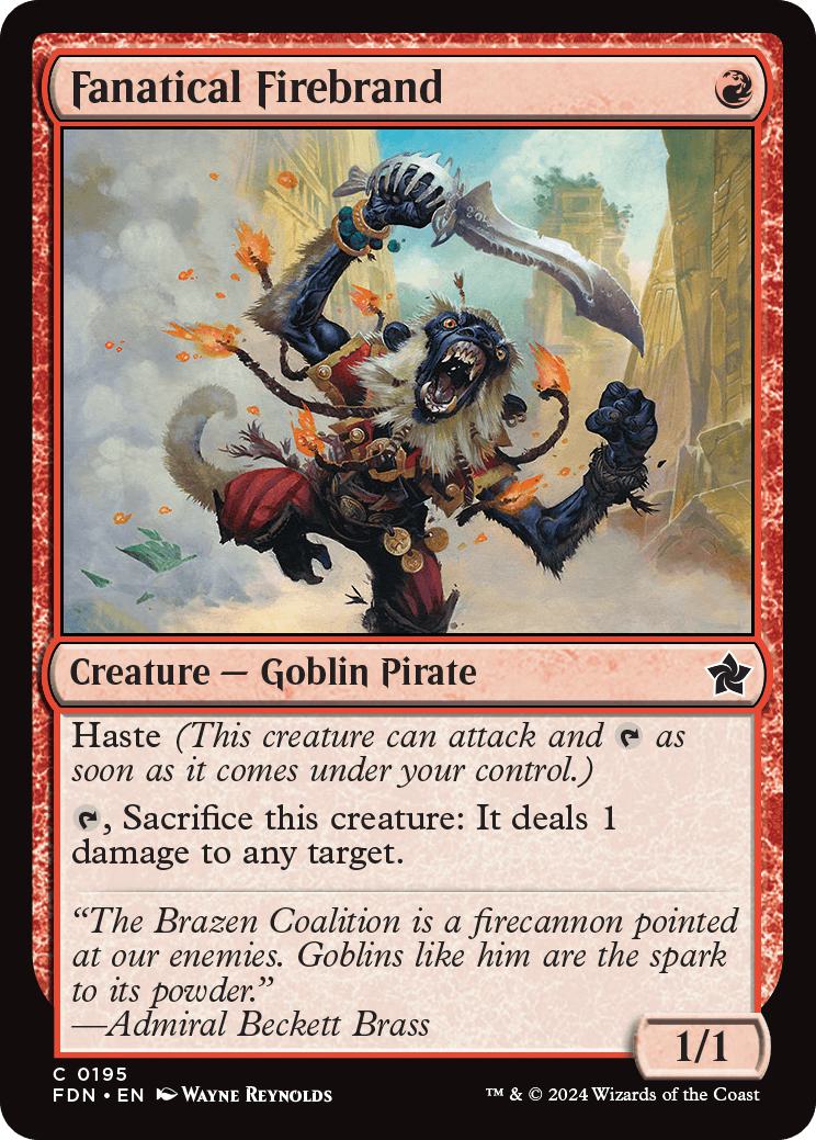Fanatical Firebrand [195] [Foundations] [Non-Foil]