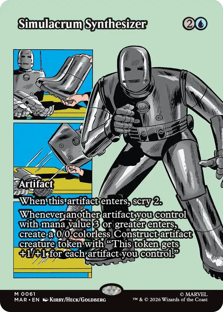 Simulacrum Synthesizer [61] [Borderless] [Source Material] [Marvel Universe] [Non-Foil]