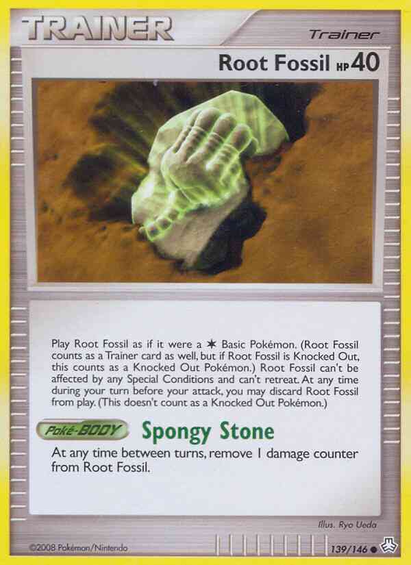 Root Fossil - 139/146 - Common [dp6-139] [Reverse Holo]
