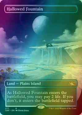 Hallowed Fountain [277] [Borderless] [Unfinity] [Foil]