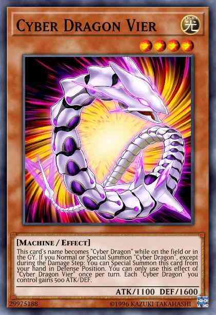 Cyber Dragon Vier - CYHO-EN014 - Common - 1st Edition