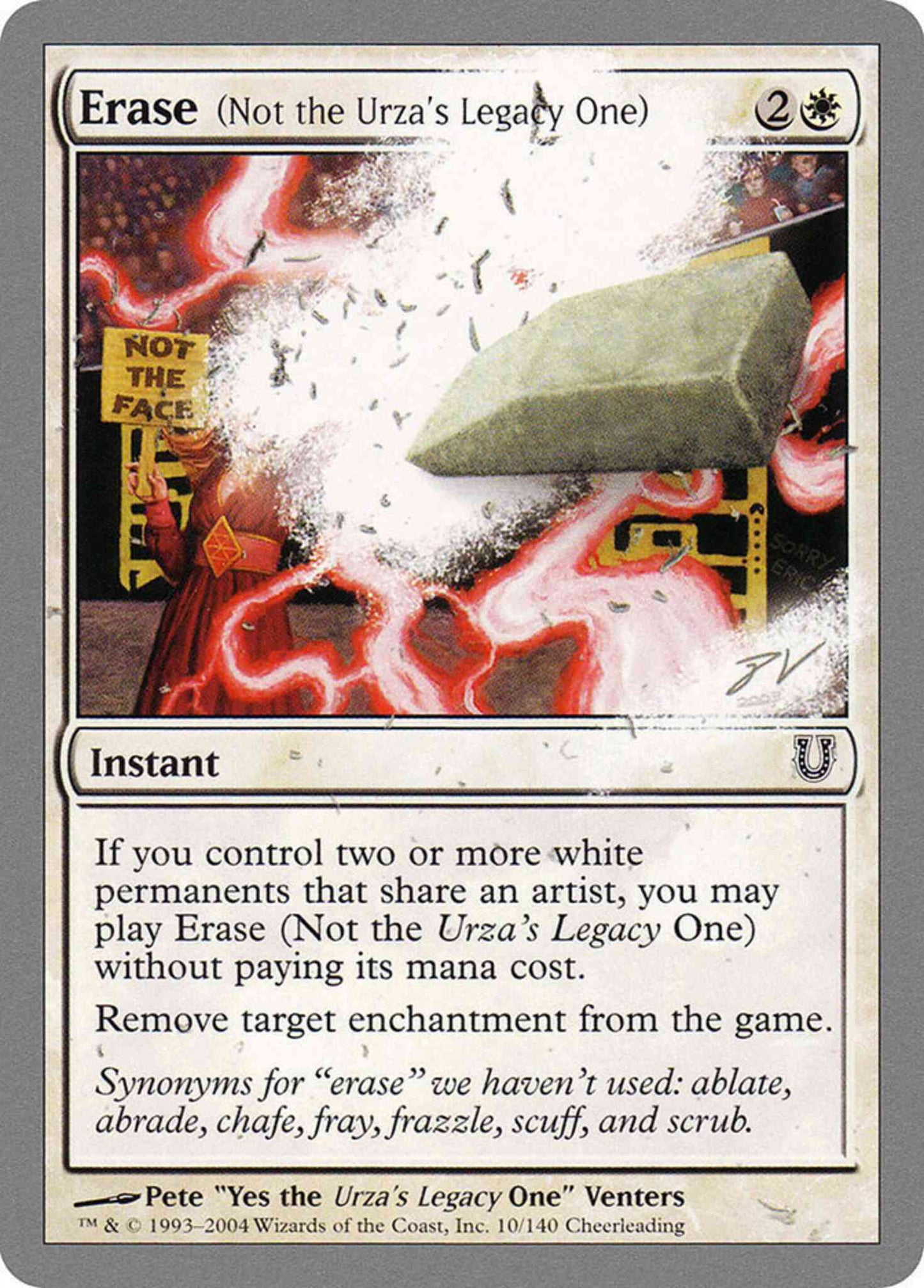Erase [10] [Not the Urza's Legacy One] [Unhinged] [Non-Foil]