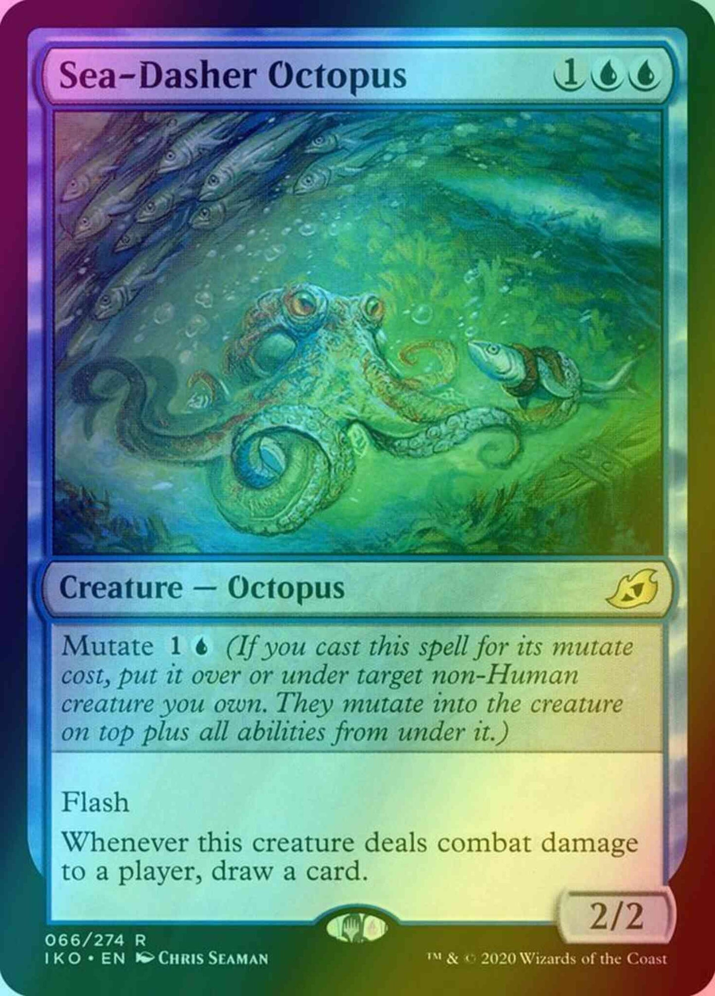Sea-Dasher Octopus [66] [Ikoria: Lair of Behemoths] [Foil]