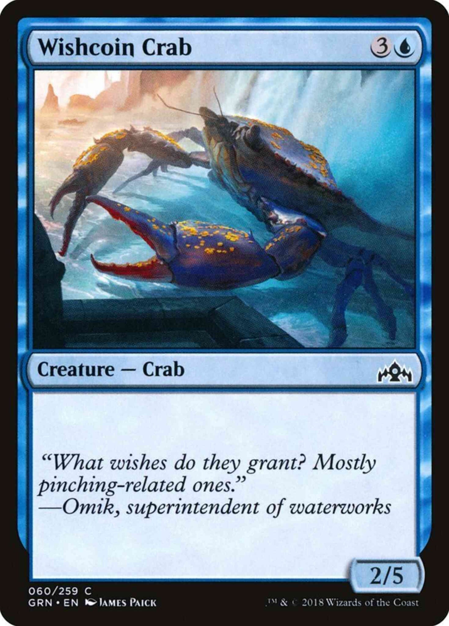 Wishcoin Crab [60] [Guilds of Ravnica] [Non-Foil]