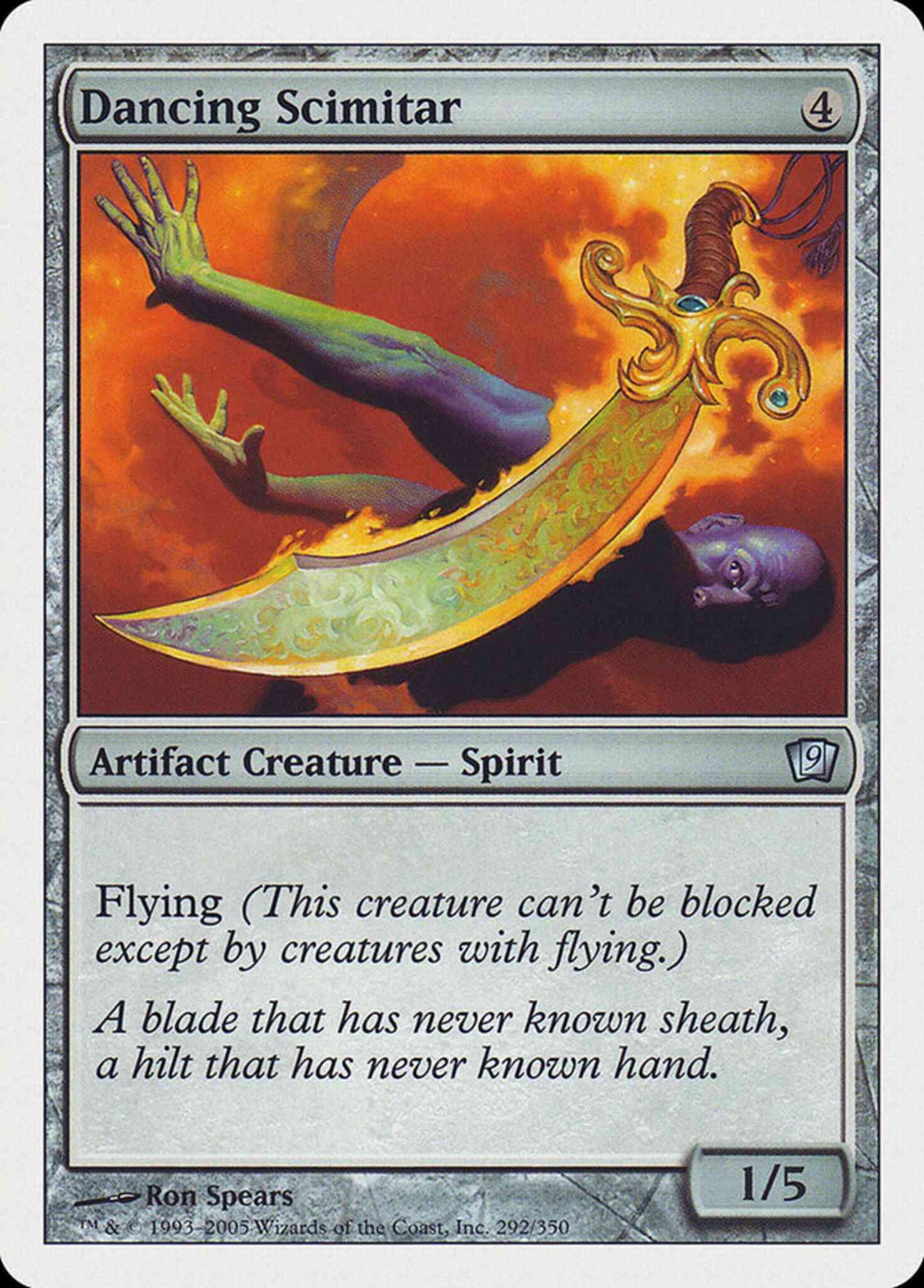 Dancing Scimitar [292] [Ninth Edition] [Non-Foil]