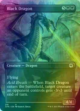 Black Dragon [291] [Borderless] [Adventures in the Forgotten Realms] [Foil]