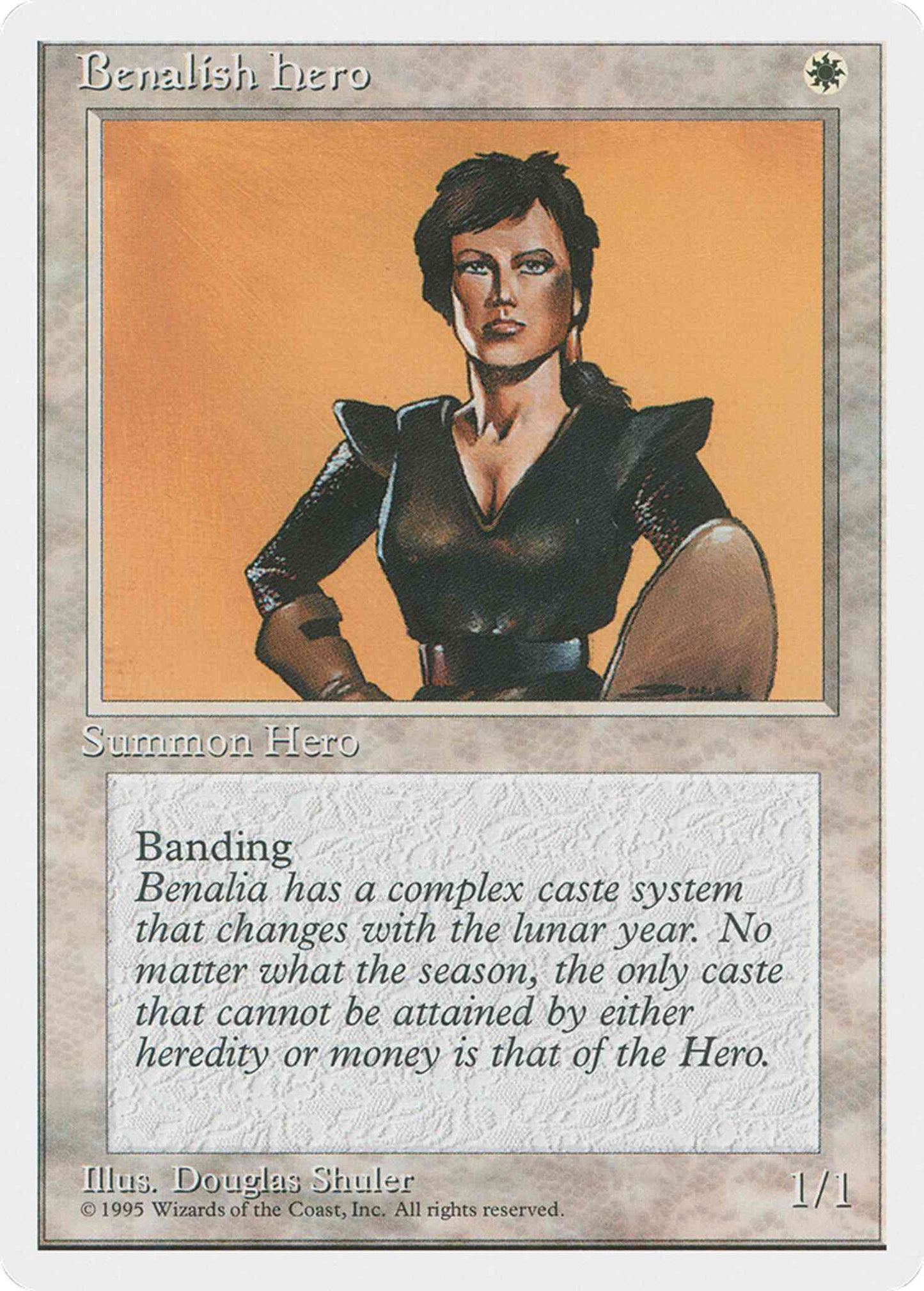 Benalish Hero [7] [Fourth Edition] [Non-Foil]