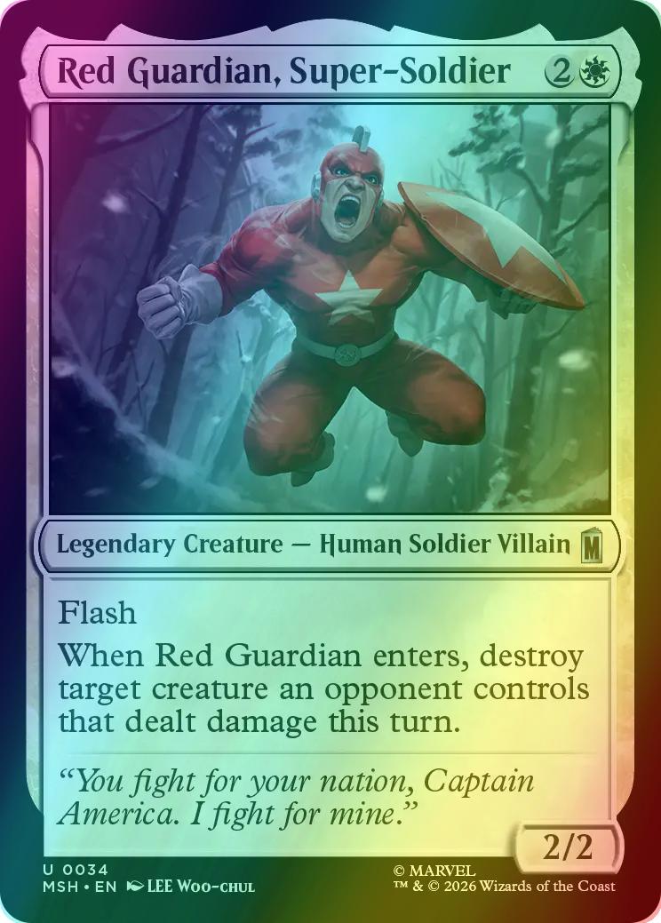 Red Guardian, Super-Soldier [34] [Marvel Super Heroes] [Foil]