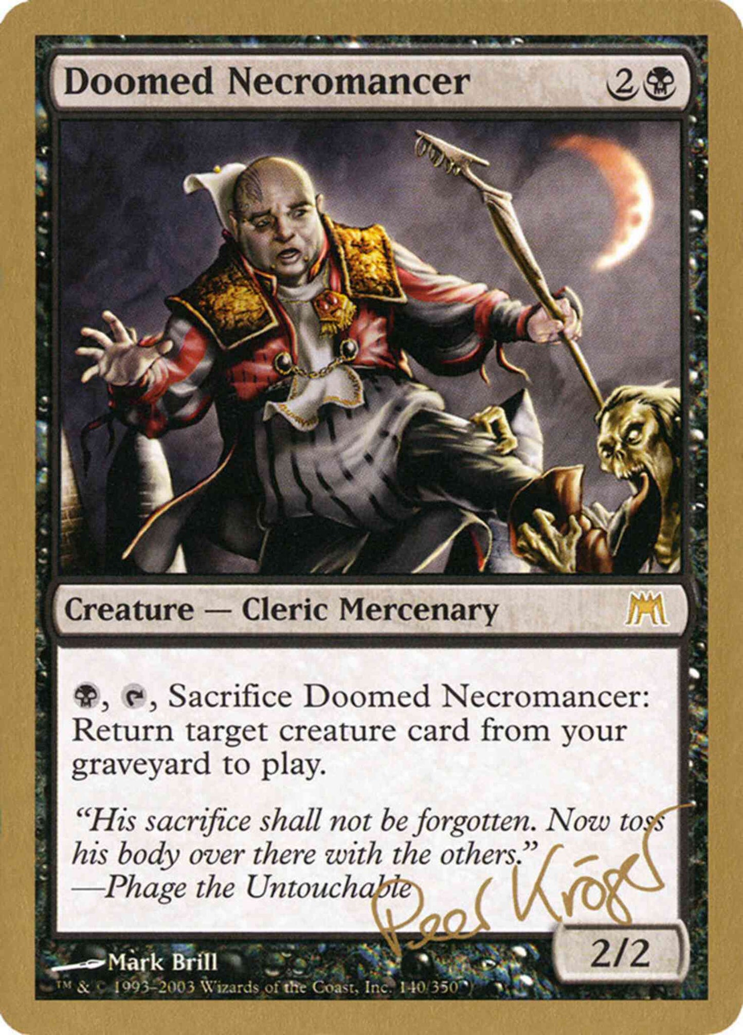 Doomed Necromancer [pk140] [World Championship Decks 2003] [Non-Foil]
