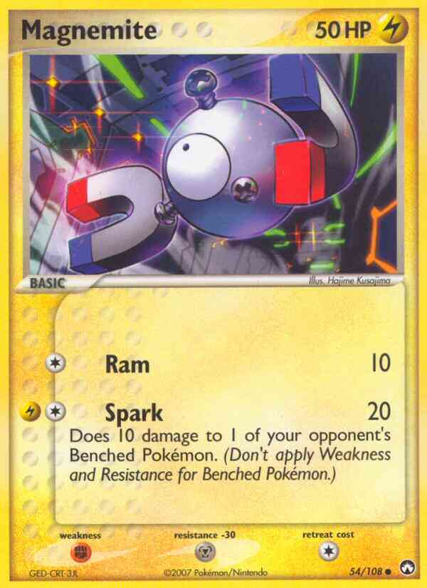 Magnemite - 54/108 - Common [ex16-54] [Reverse Holo]