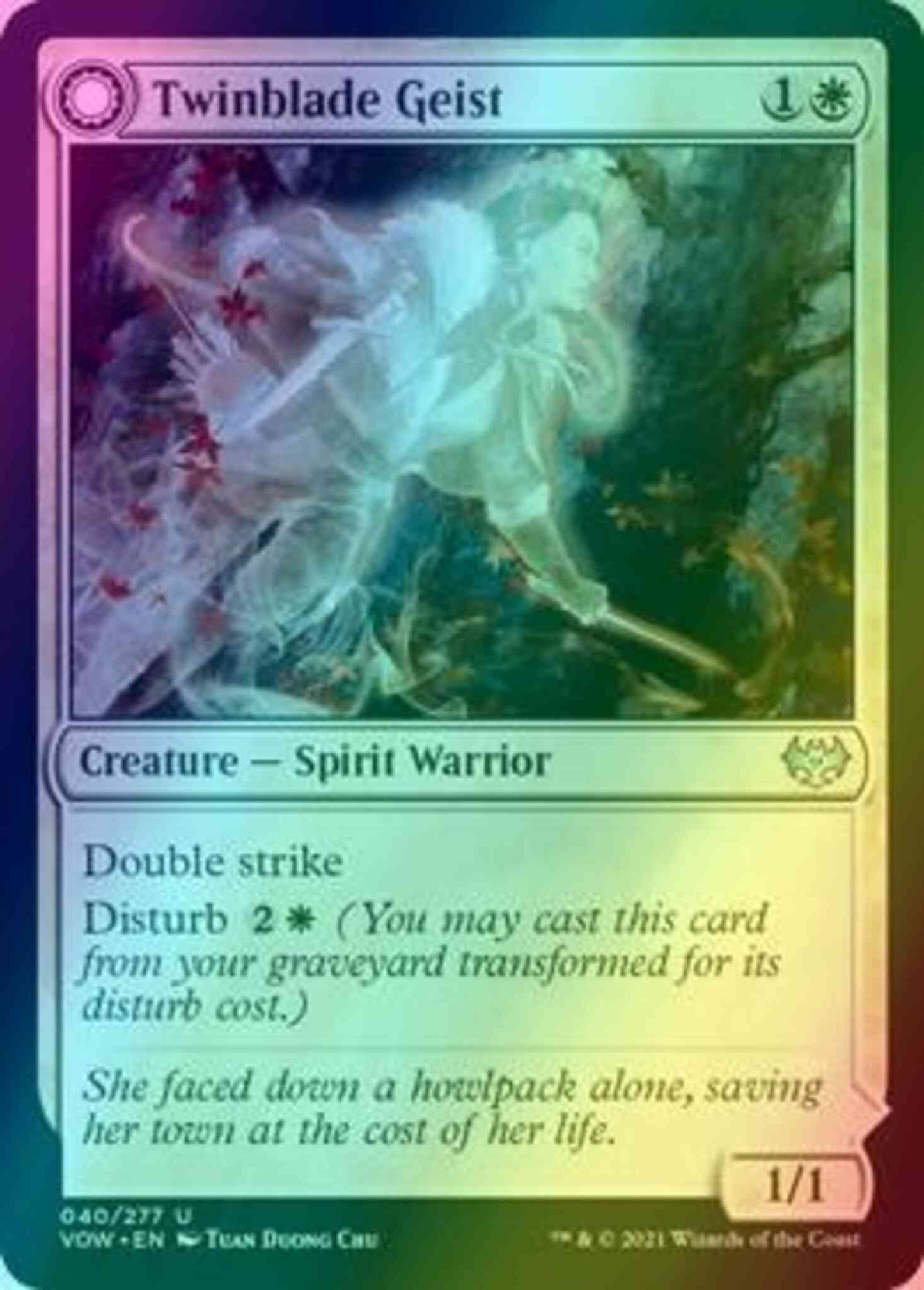 Twinblade Geist // Twinblade Invocation [40] [Innistrad: Crimson Vow] [Foil]