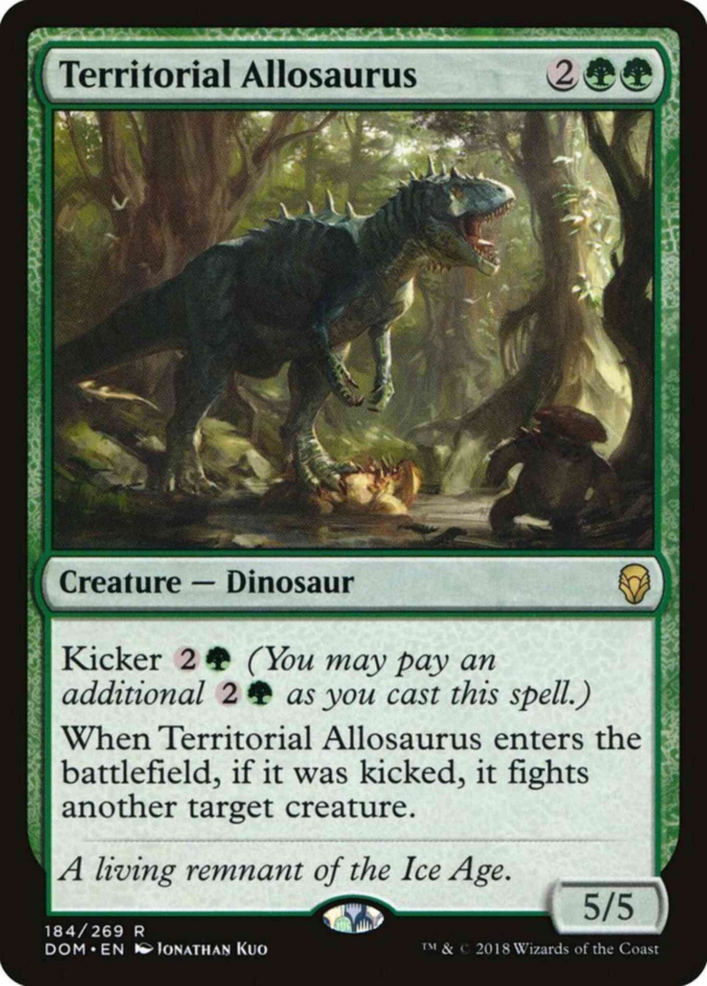 Territorial Allosaurus [184] [Dominaria] [Non-Foil]