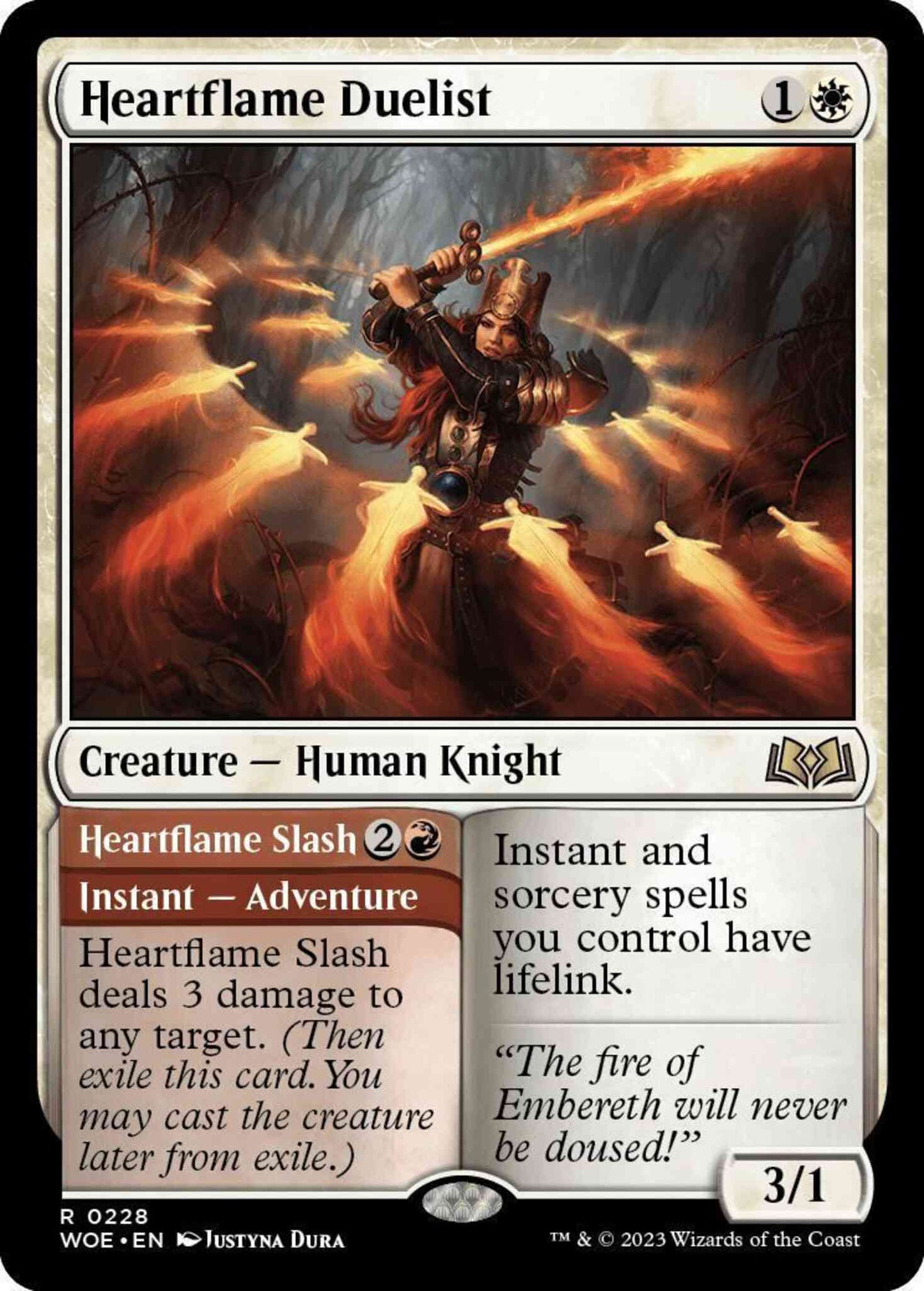 Heartflame Duelist // Heartflame Slash [228] [Wilds of Eldraine] [Non-Foil]