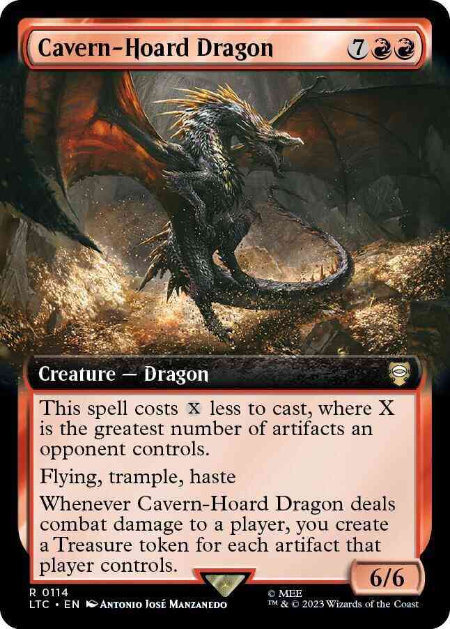 Cavern-Hoard Dragon [114] [Extended Art] [The Lord of the Rings: Tales of Middle-earth: Commander] [Non-Foil]