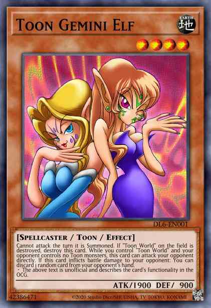 Toon Gemini Elf - BP01-EN128 - Starfoil Rare - 1st Edition