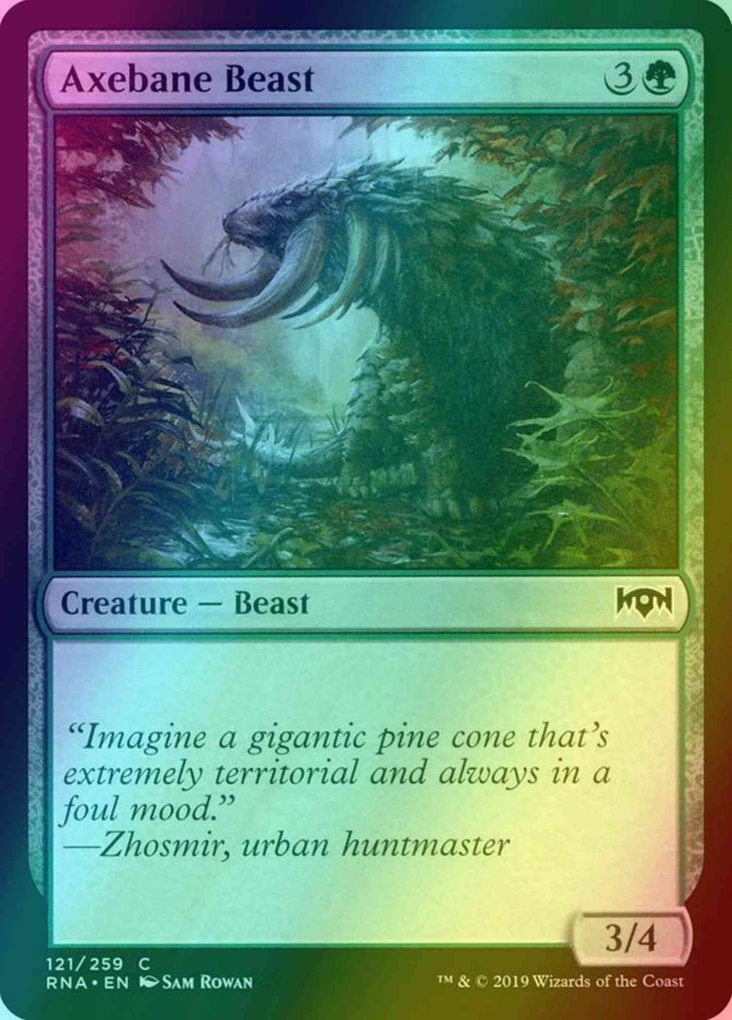 Axebane Beast [121] [Ravnica Allegiance] [Foil]