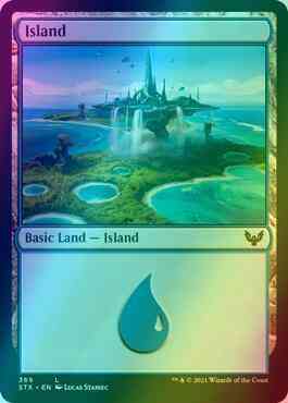 Island [369] [Strixhaven: School of Mages] [Foil]