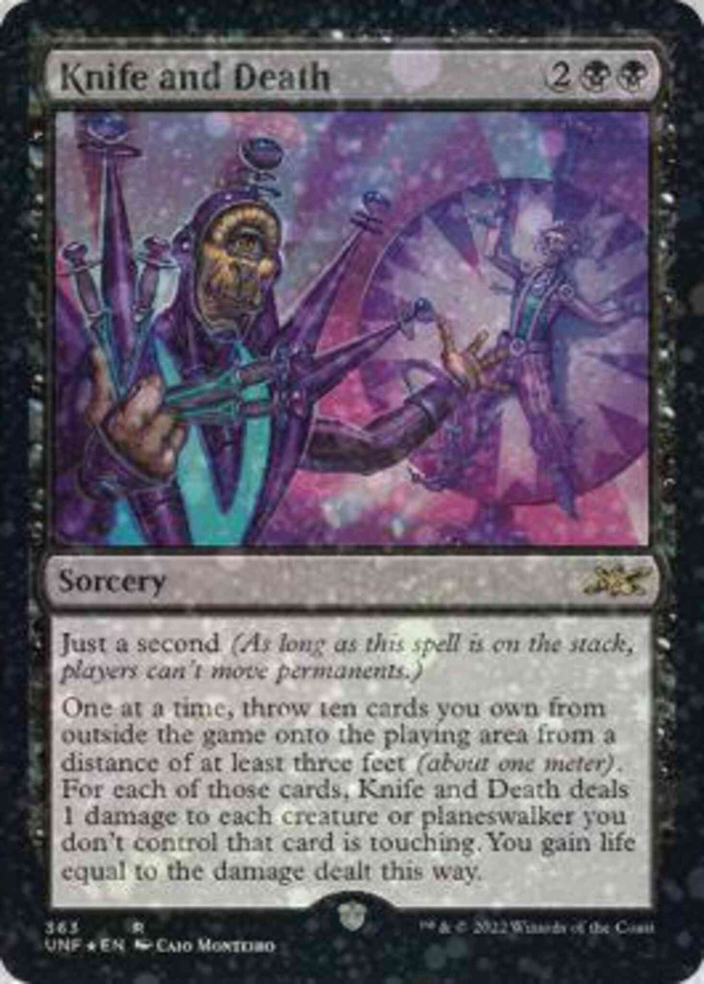 Knife and Death [363] [Unfinity] [Galaxy Foil]