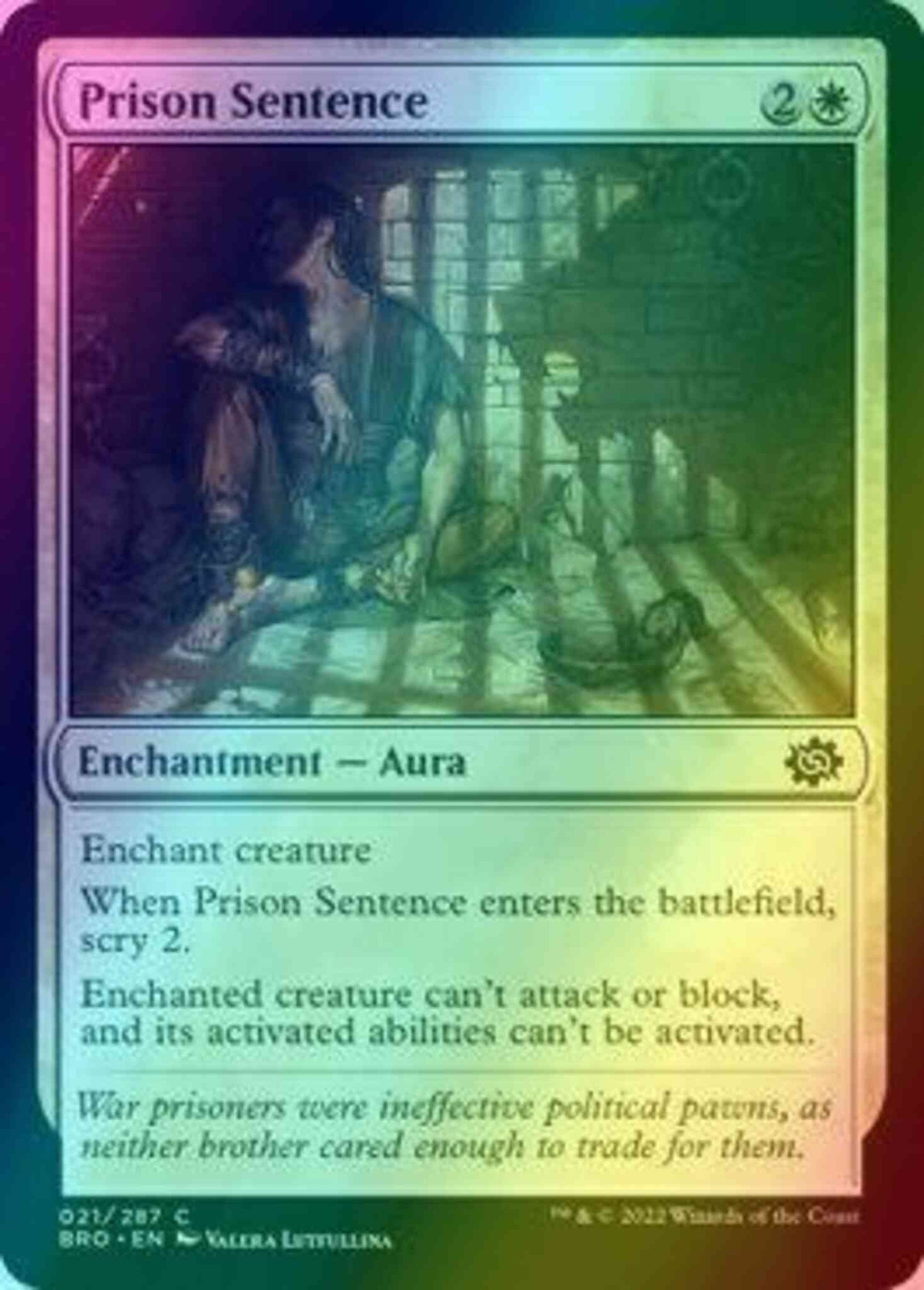 Prison Sentence [21] [The Brothers' War] [Foil]