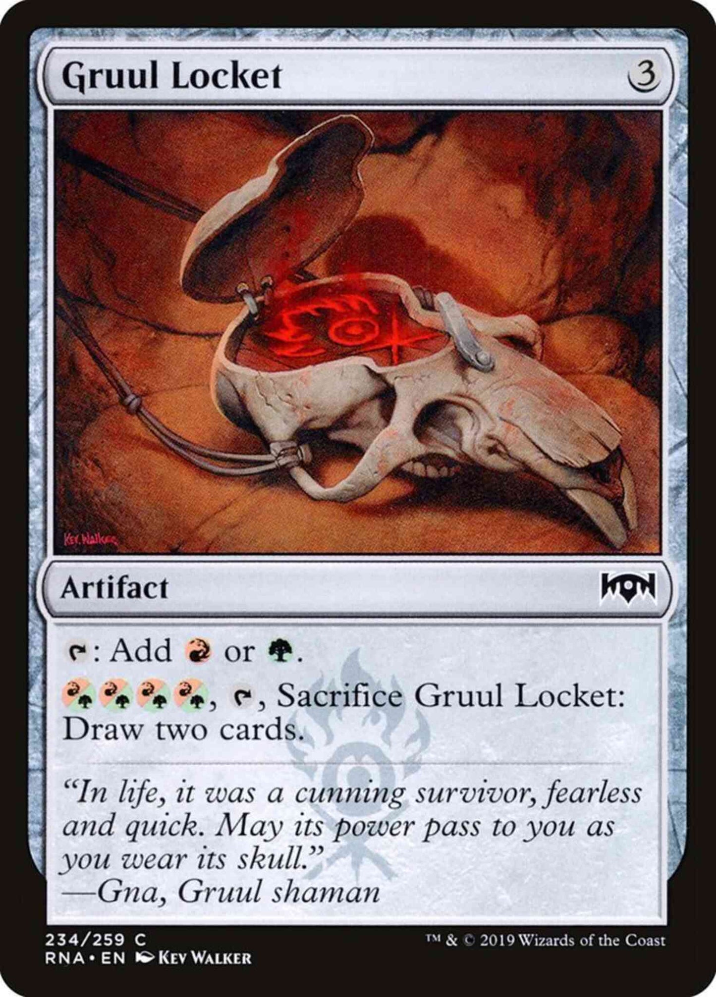 Gruul Locket [234] [Ravnica Allegiance] [Non-Foil]