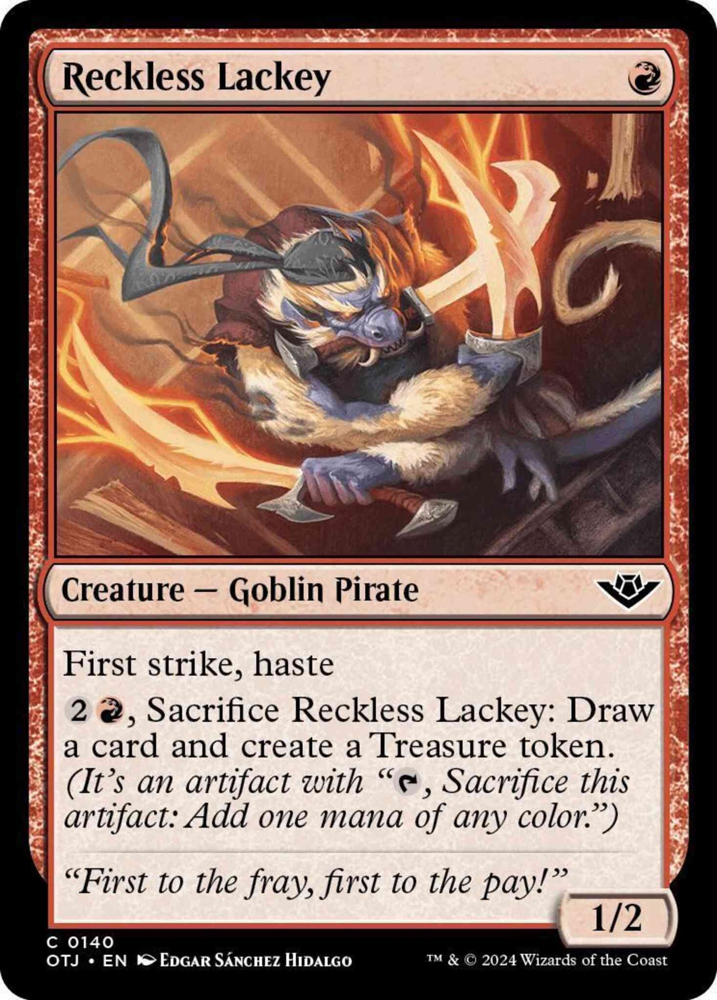 Reckless Lackey [140] [Outlaws of Thunder Junction] [Non-Foil]