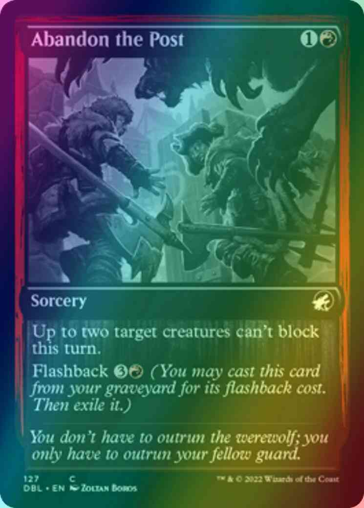 Abandon the Post [127] [Innistrad: Double Feature] [Foil]