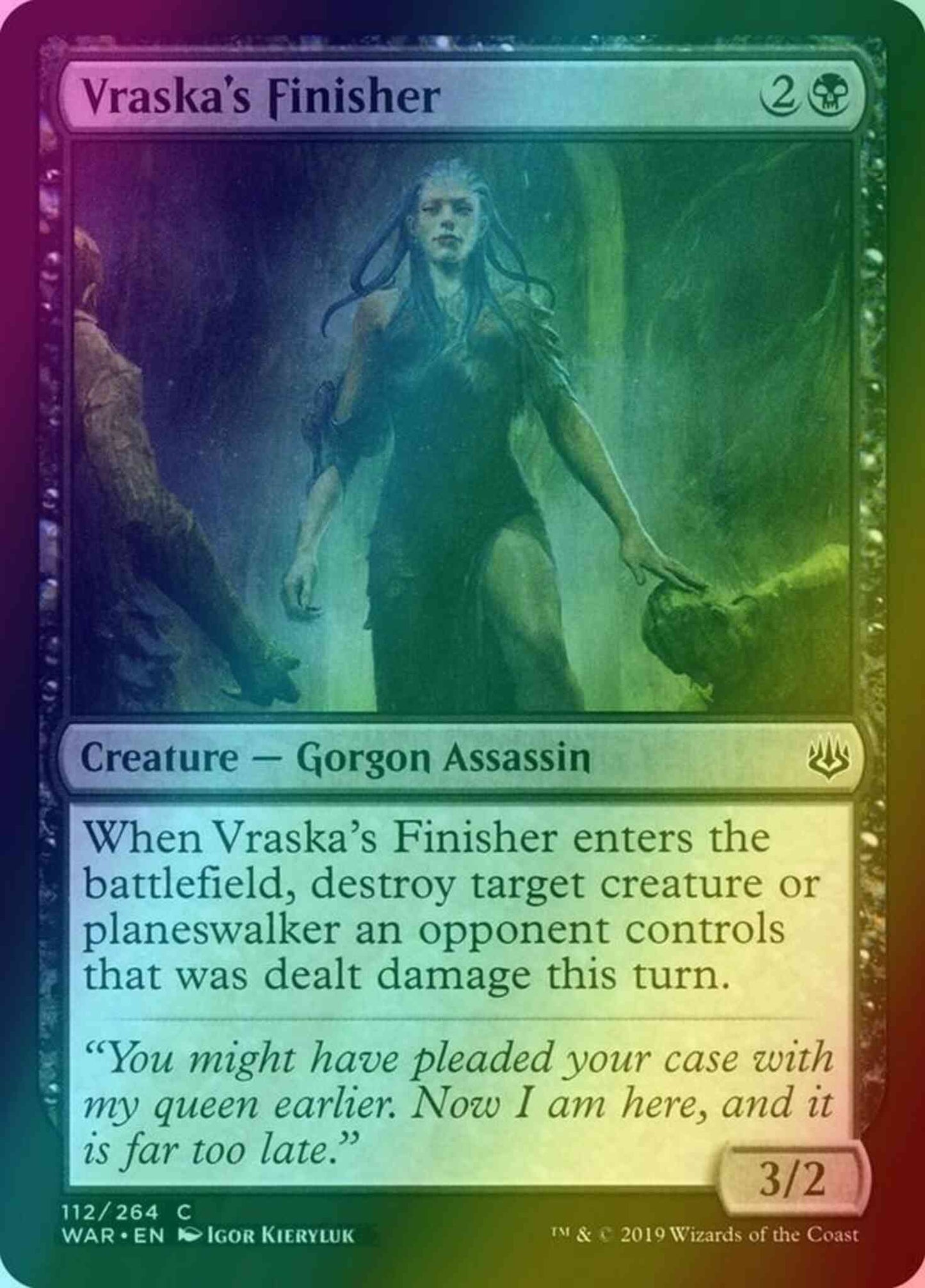 Vraska's Finisher [112] [War of the Spark] [Foil]
