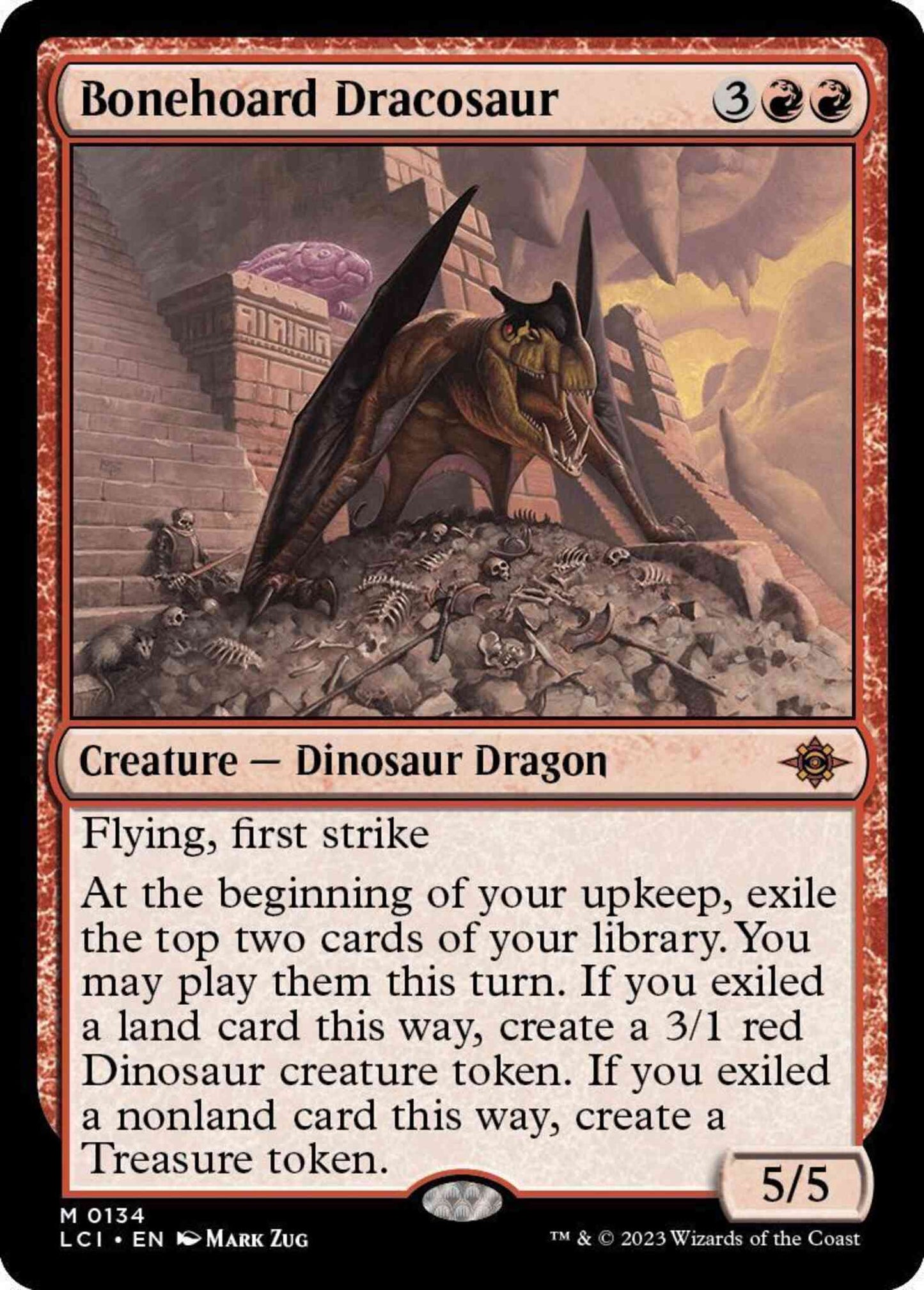 Bonehoard Dracosaur [134] [The Lost Caverns of Ixalan] [Non-Foil]