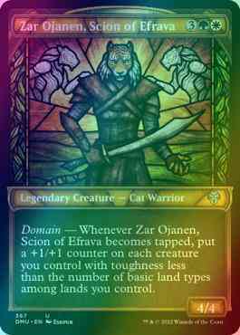 Zar Ojanen, Scion of Efrava [367] [Stained Glass Showcase] [Dominaria United] [Textured Foil]